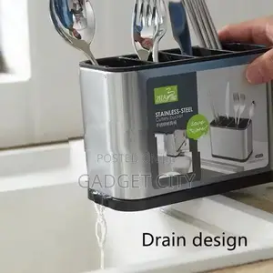 Stainless Steel Cutlery Holder BY-889