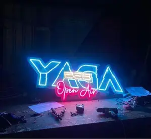 Led neon name board plastic acrylic