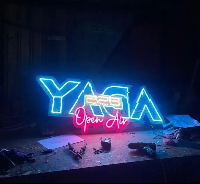 Led neon name board plastic acrylic