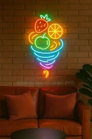 Healthy Juice Neon Sign, Led Fruit Light,