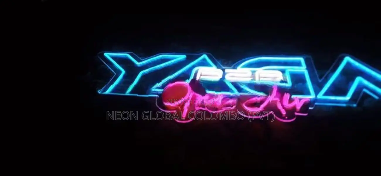 Led neon name board plastic acrylic