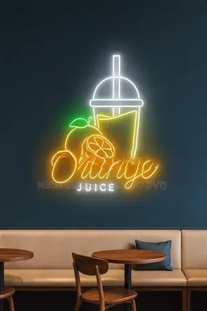 Healthy Juice Neon Sign, Led Fruit Light,