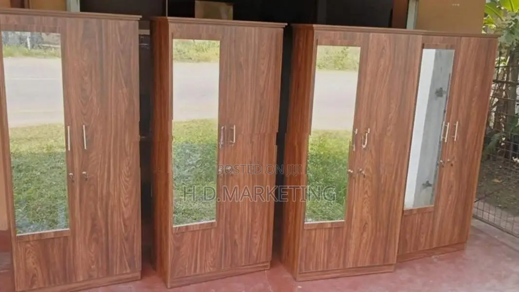 2 Door Melamine Glass Wardrobe