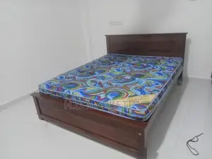 72*60 - 6*5 Teak Box Bed and Arpico Hybrid Mattress