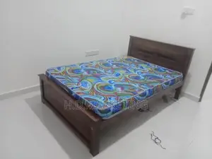 72*60 - 6*5 Teak Box Bed and Arpico Hybrid Mattress