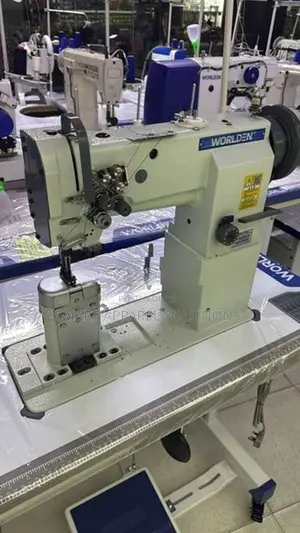Double Needle Post-Bed Car Seat Sewing Machine Heavy Walking Foot