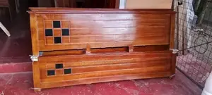 72*60 - 6*5 Teak Box Bed and Arpico Hybrid Mattress