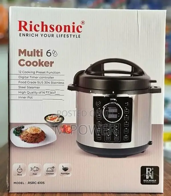 Richsonic Multi Cooker 6.0L (RSRC-6105)