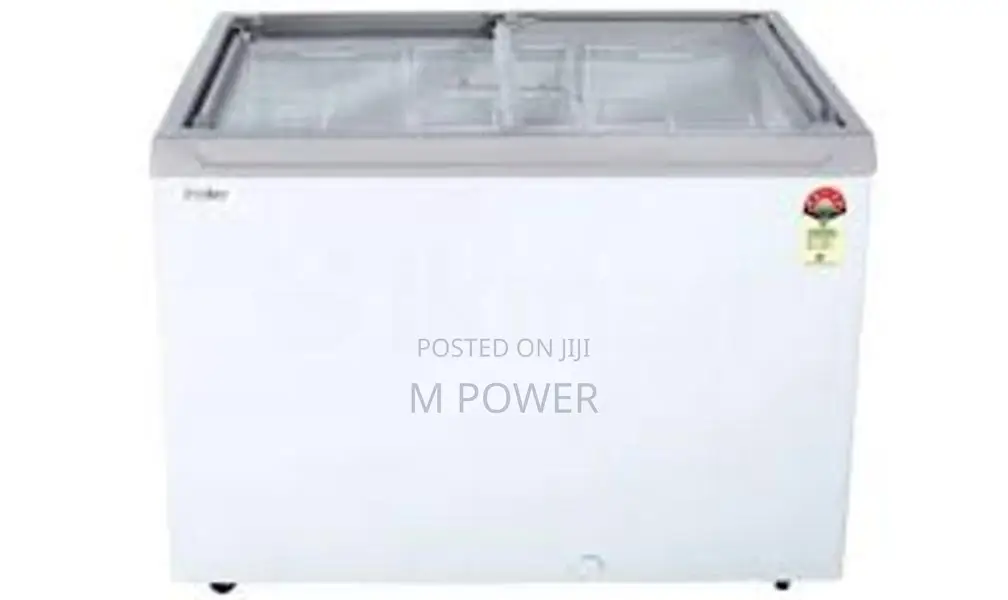 Haier Glass Top Chest Freezer 300 L (hfc-300 Gmls5)