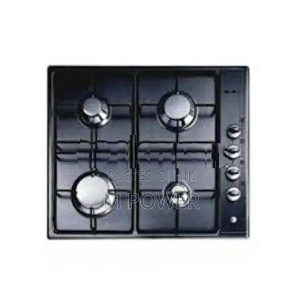 Elba 4 Burner Gas Cooker Hob 60cm- Black (ES60-401BKE)