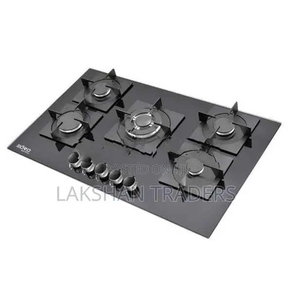 New Euro (Turkey) 5 Burner Cooker Hob Tempered Glass