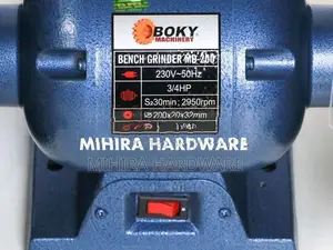 3/4 HP 8" inches BOKY MD200 3/4Hp Bench grinder machine