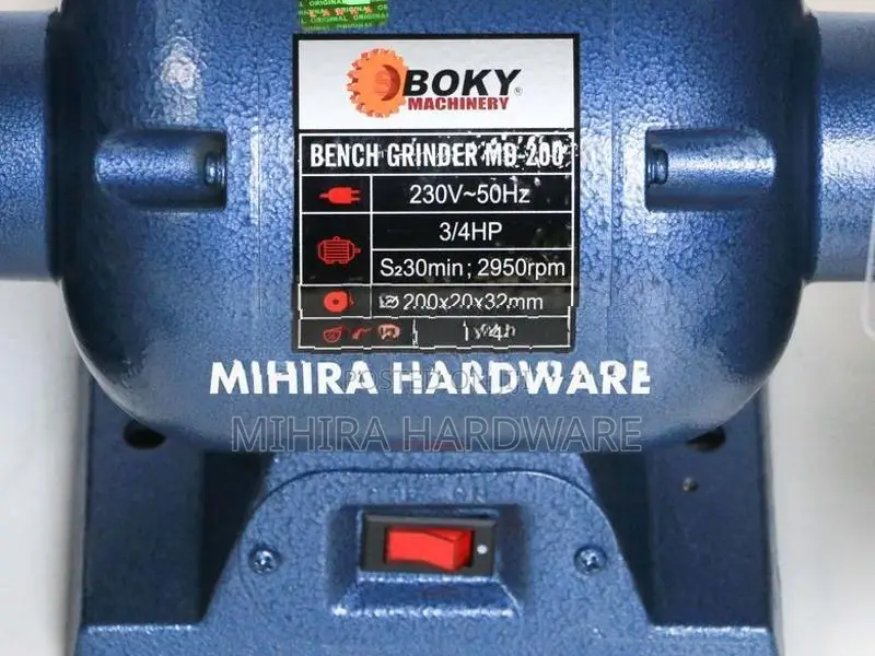 Boky 8 inch 3/4HP Bench grinder machine 2950RPM