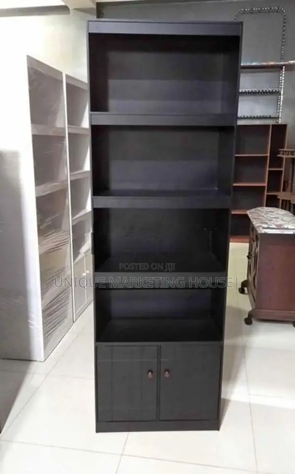 Modern 72x24x12” Melamine Book Rack With Cupboard
