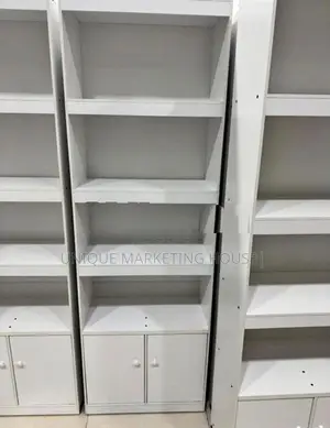 Modern 72x24x12” Melamine Book Rack With Cupboard