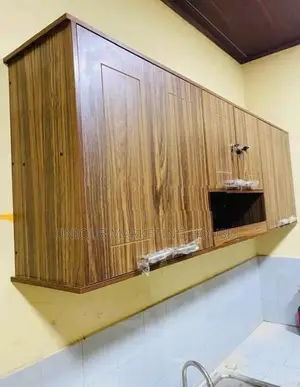 Modern 6 Ft Dark Design Pantry Cupboards