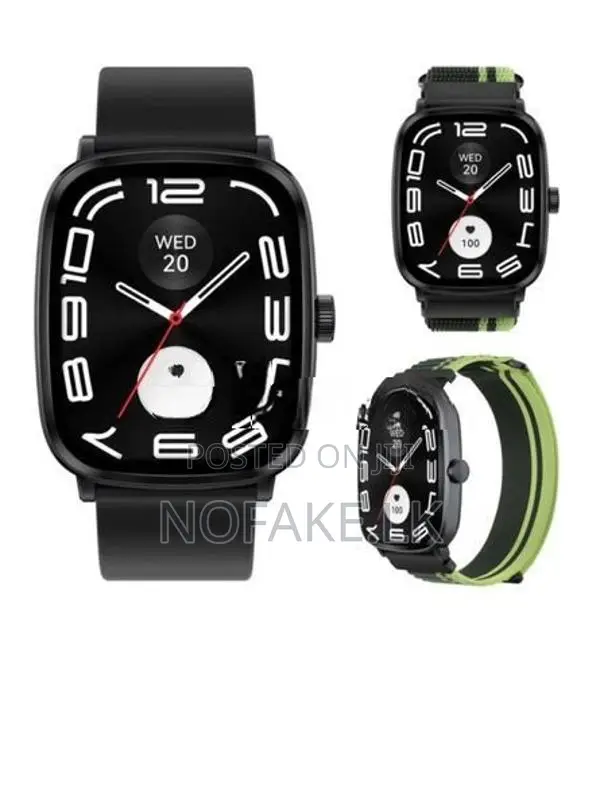 Haylou RS5 Amoled Display Bluetooth Calling Smart Watch 2 Straps