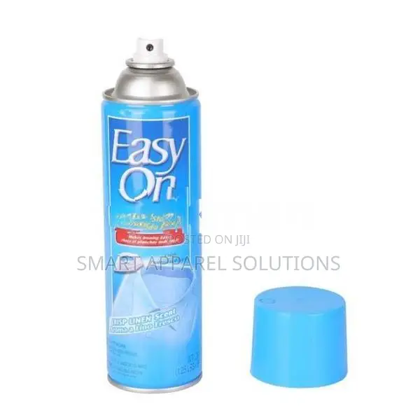 EASY ON Speed Starch Fabric Spray 20oz Aerosol for Laundry Cloth Ironi