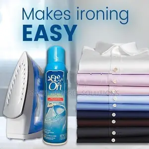 EASY ON Speed Starch Fabric Spray 20oz Aerosol for Laundry Cloth Ironi