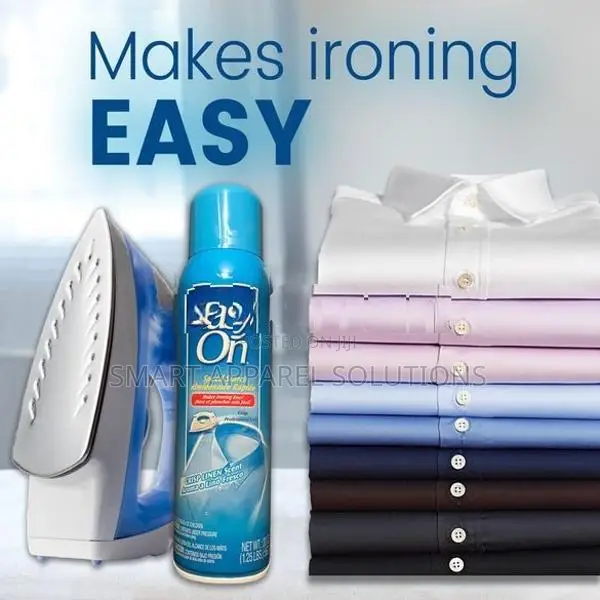 EASY ON Speed Starch Fabric Spray 20oz Aerosol for Laundry Cloth Ironi