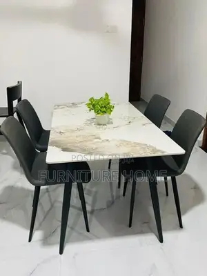 Dining Table with Cushion Chairs