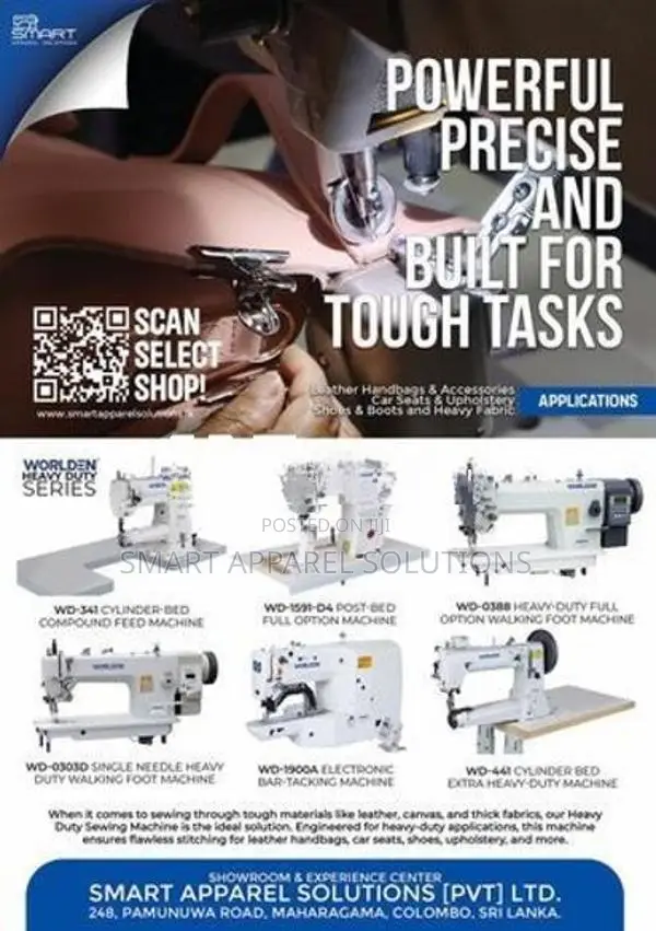 Worlden Walking Foot Heavy Sewing Machine for Sofa, Bags, Shoe, Car Se