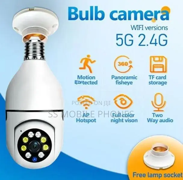 Bulb Full Color Night Vision Wifi Camera