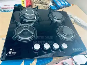 Clear Cooker Hob 4 Burner Gas, Auto Ignition Electric (F4-B60)