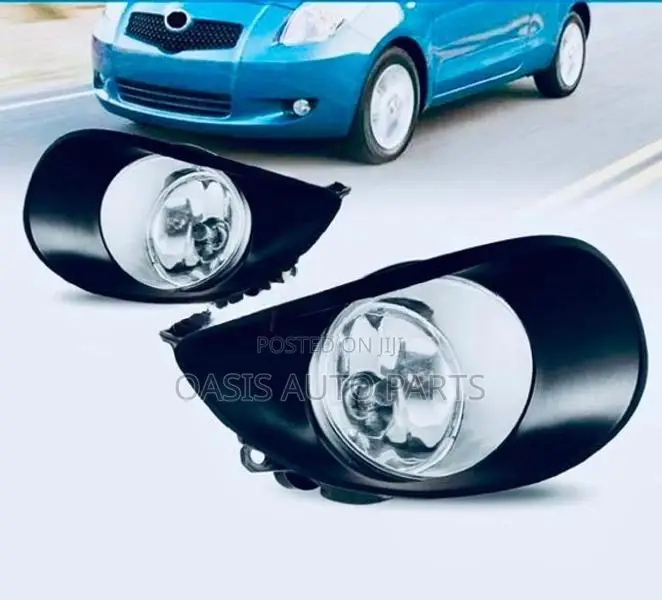 Vitz Fog Lamp Set Halogen 55watt glass lens model complete