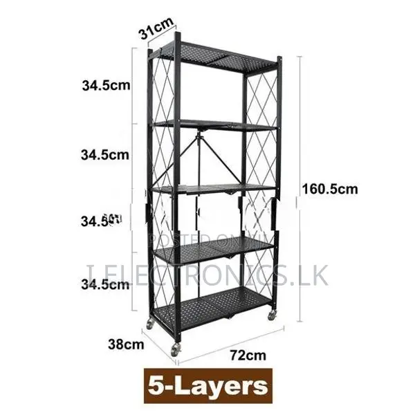 5 Layer Kitchen Rack Foldable