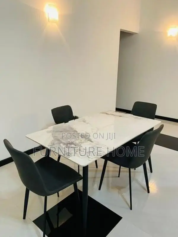 Granite Dining Table with Chairs