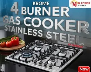 Gas Cooker Steel Krome 4 Burner (JY-S4002)