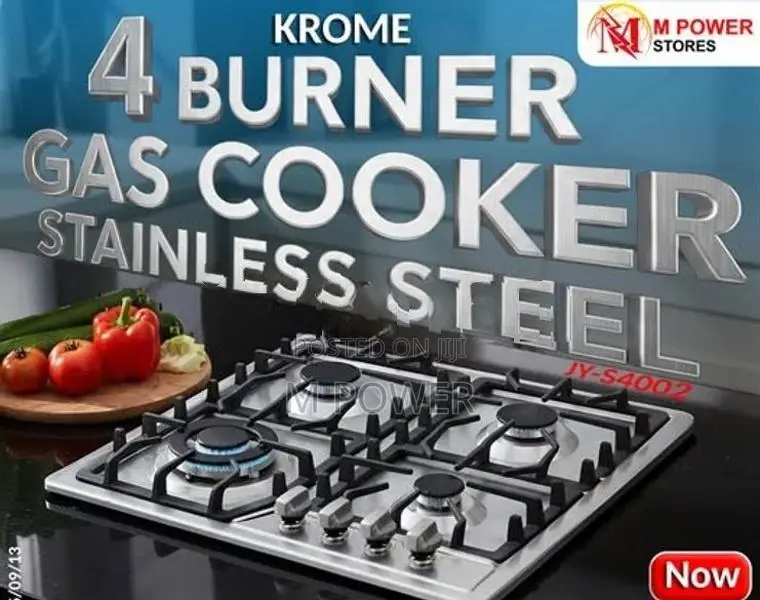 Gas Cooker Steel Krome 4 Burner (JY-S4002)
