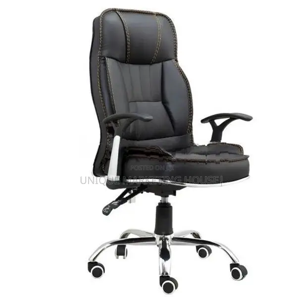 Bk Adjustable Leather Blk Managing Office Chairs