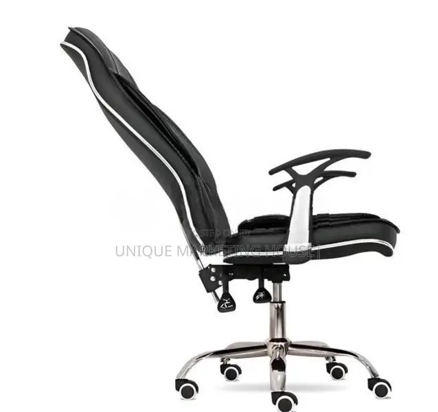 Bk Adjustable Leather Blk Managing Office Chairs
