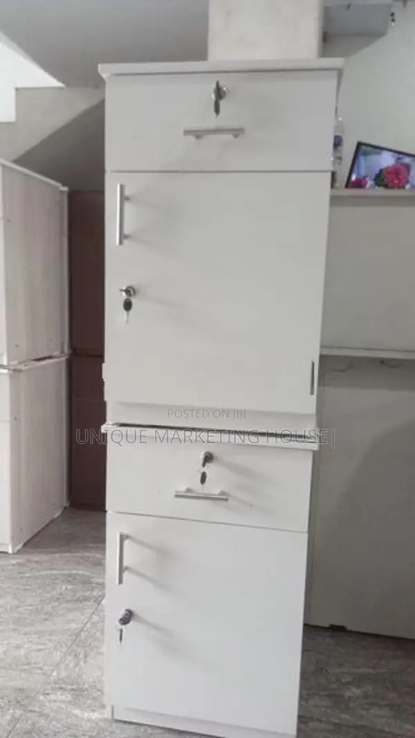 Modern Melamine White Drawer Cupboards