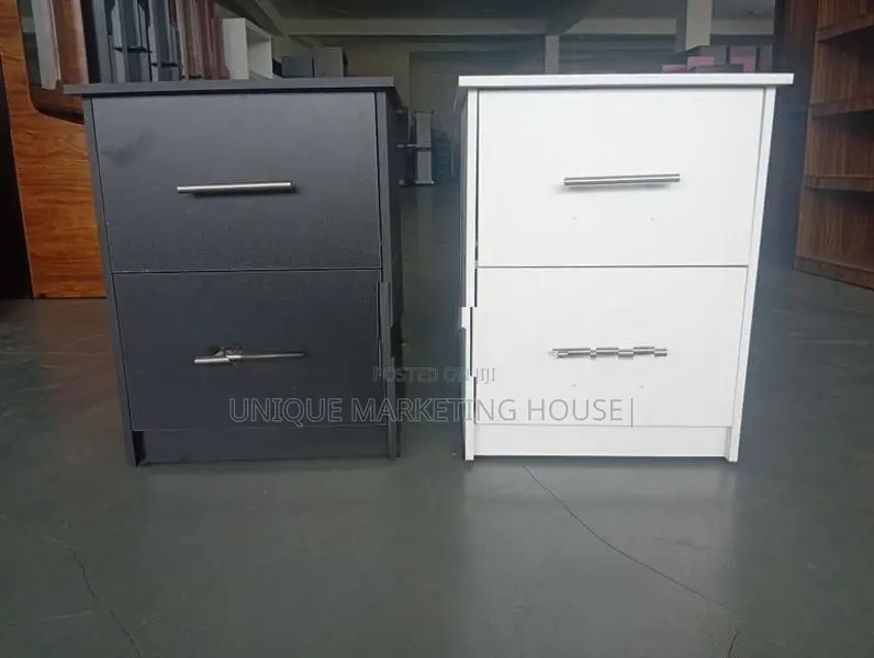 Modern Melamine Excellent 2 Drawer Bedside Cupboards