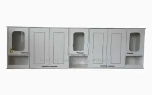 Modern 7 Ft White Design R/made Pantry Cupboards