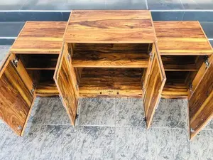 Modern 4.5 Ft Oak Ready Made Pantry Cupboards