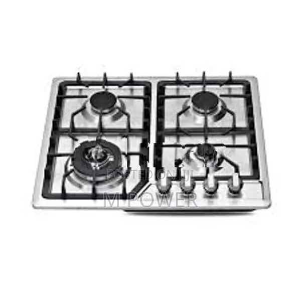 Krome 4 Burner Gas Cooker Black JY -S4002