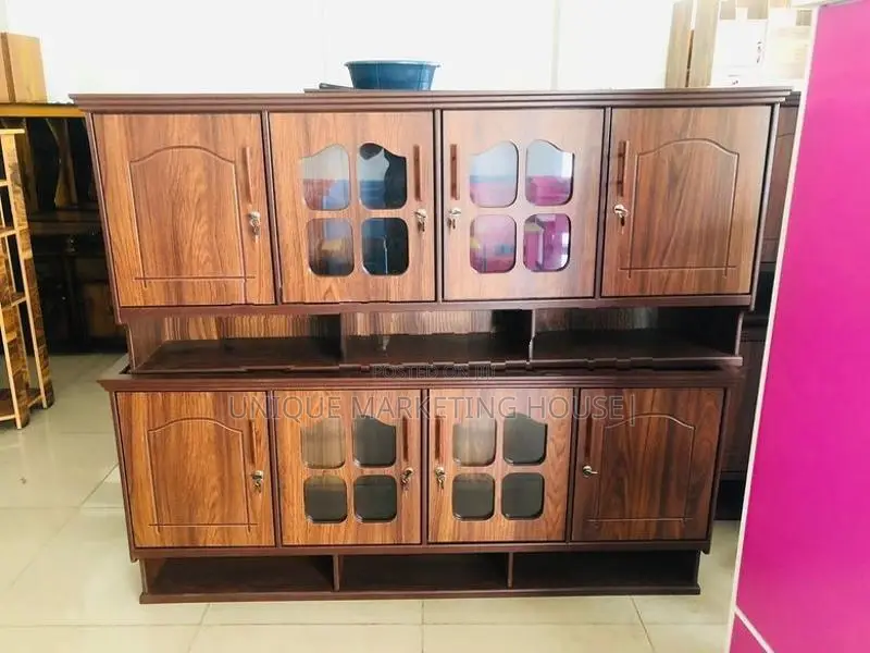 Modern 5 Ft Mid-Glass Ready Made Pantry Cupboards