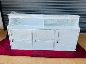 Modern 4 Ft White Ready Made Pantry Cupboards