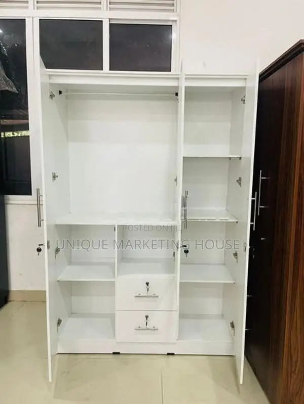 Modern 3 D White Camiliya Wardrobe