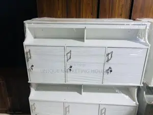 Modern 4 Ft White Ready Made Pantry Cupboards