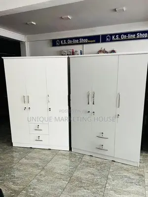 Modern 3 D White Camiliya Wardrobe