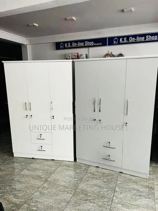 Modern 3 D White Camiliya Wardrobe
