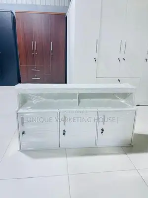 Modern 4 Ft White Ready Made Pantry Cupboards