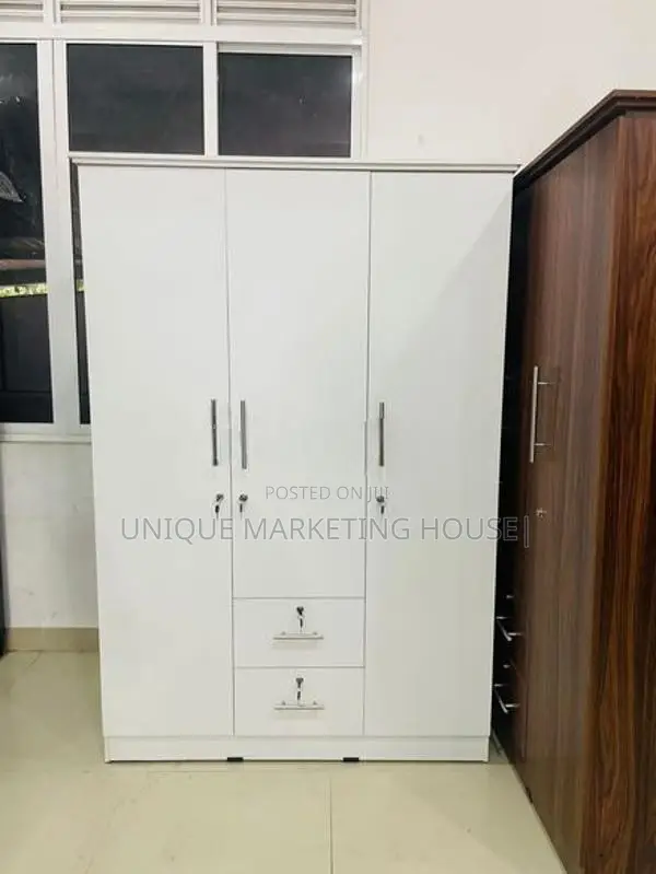 Modern 3 D White Camiliya Wardrobe