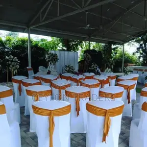 Plastic Chair Cover White Spandex