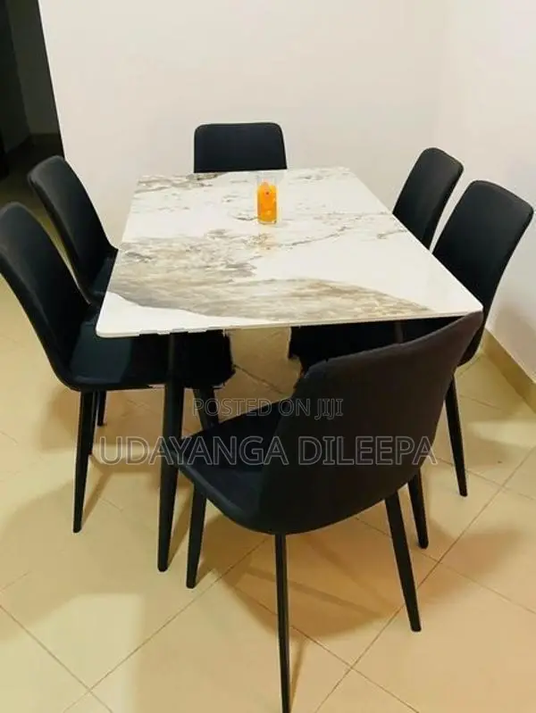 Luxury Granite Dining Table with Chairs